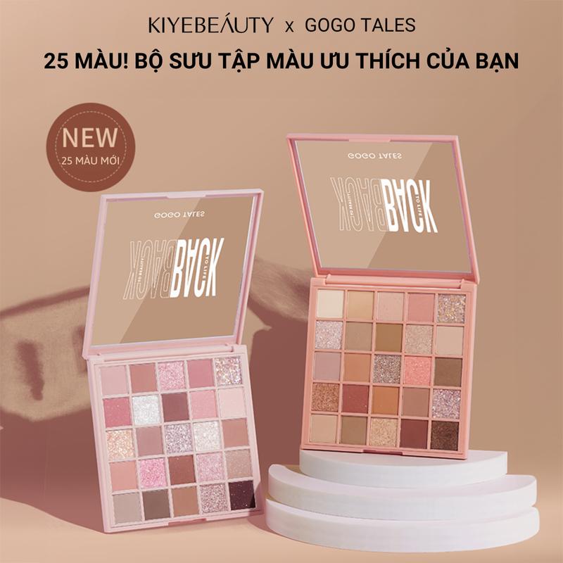 Bảng phấn mắt 25 ô màu GOGO TALES make up cá nhân chuyên nghiệp bền màu lâu trôi