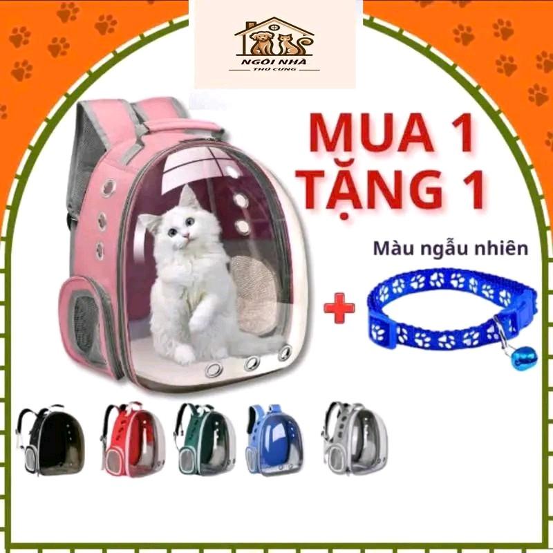 Balo vận chuyển chó mèo Tặng kèm tấm lót - Balo phi hành gia trong suốt Balo thú cưng vận chuyển chó mèo