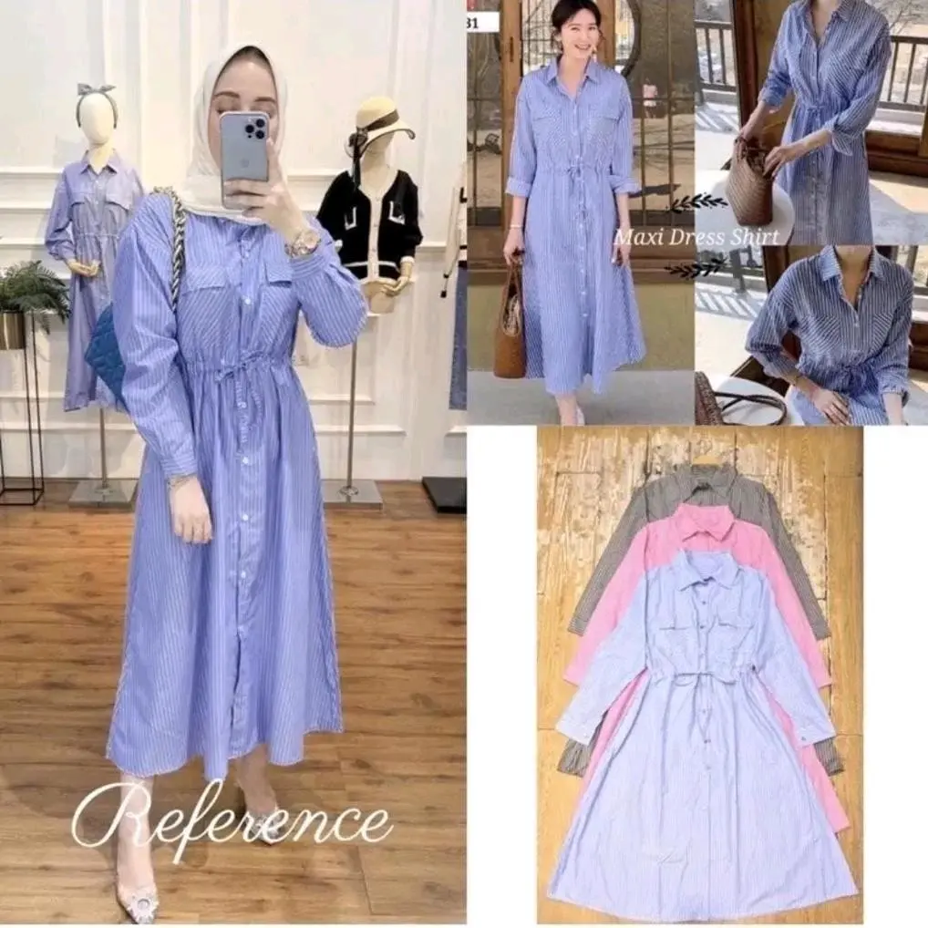 Ld 114 Pjg 120 Midi Dres salur cantik