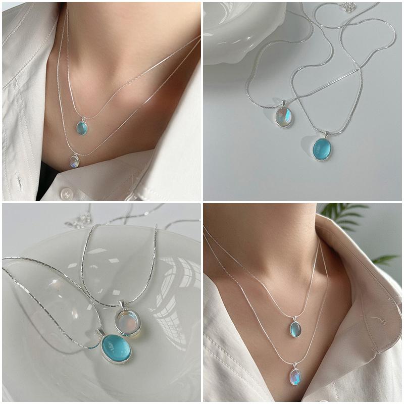 Vòng Cổ Mặt Dây Chuyền Tròn, Phong Cách Ins, Dây Chuyền Xương Đòn Thanh Lịch, Phụ Kiện Thời Trang, Thích Hợp Làm Quà Tặng Ngày Của Mẹ 1