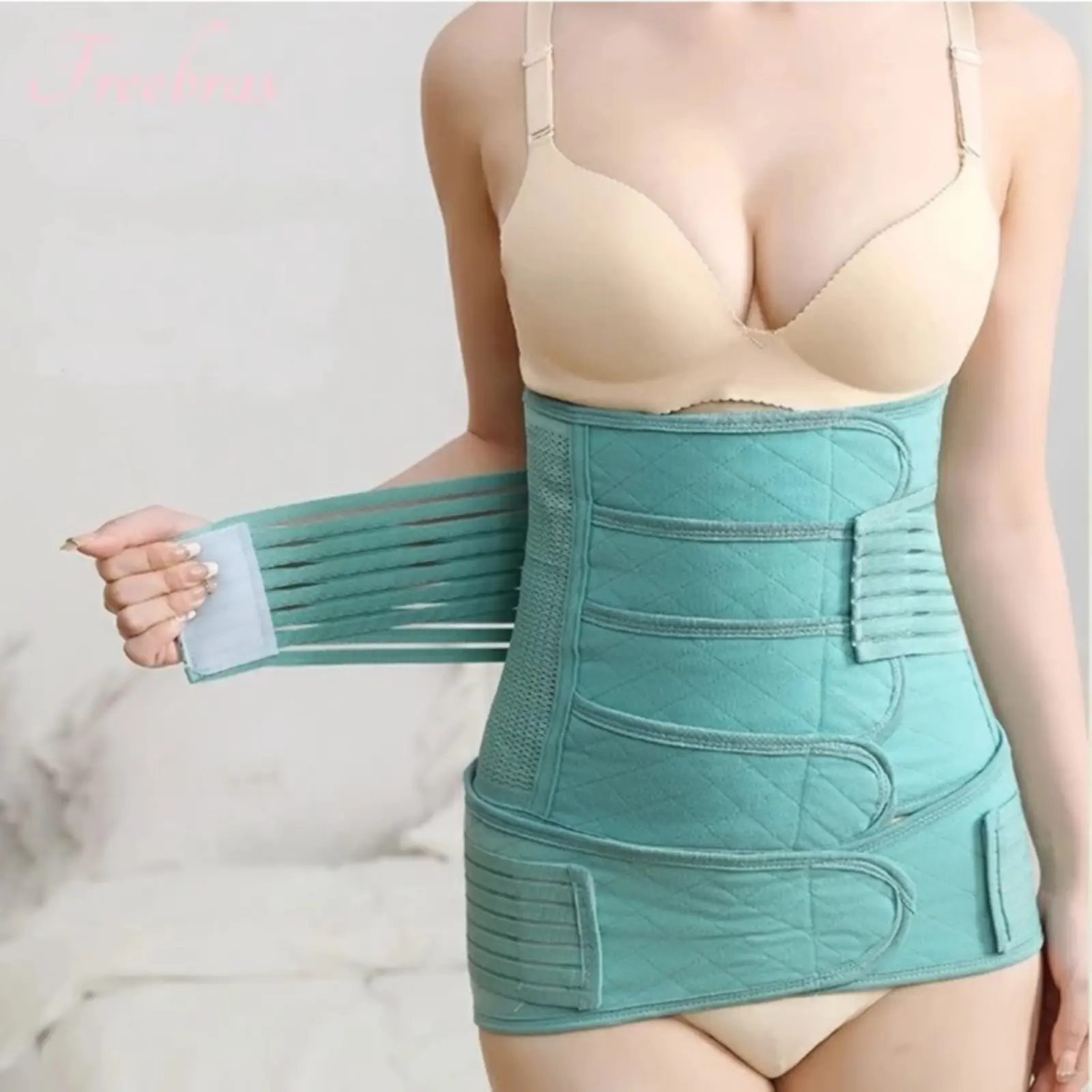 Korset Pelangsing Setelah Stagen Paket 2in1 Melahirkan Shapewear Corset Celana Korset Pandtpartum Abdomen Sabuk Perbaikan Balok Pengekang Band Cesarean Bagian Ganda 3321