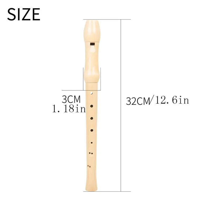 8 Hole Flute, Wooden Flute, Musical Instrument for Beginners, Traditional Wind Instrument for Teenager & Adults, Musical Instrument for Teenager & Adults 1