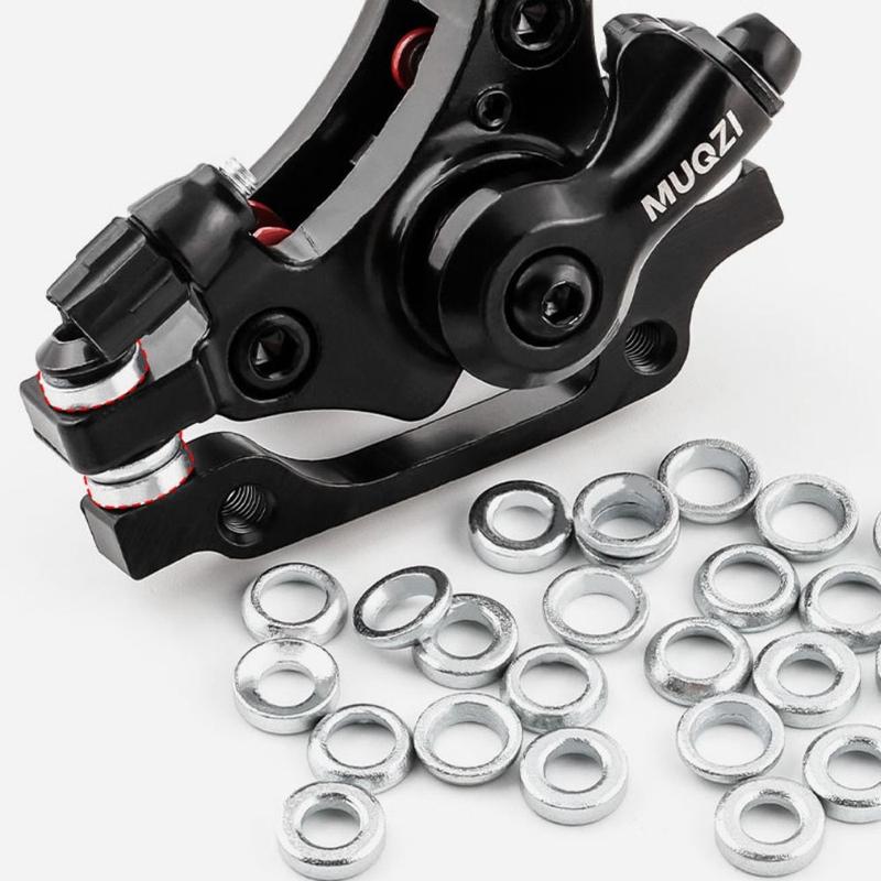 Product Introduction of 2pcs Caliper Gasket Aluminum Alloy M6 Disc Brake Spacer M6 Washer Bowl Shaped Cushion Disc Brake Caliper Gasket Spacer Fixed M6 Concave Convex Washer Folding 9