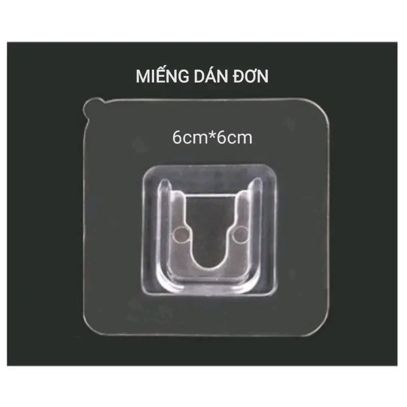 Miếng dán dự phòng thay thế hình chữ u ,dùng cho kệ dán tường (1 Cái) 1