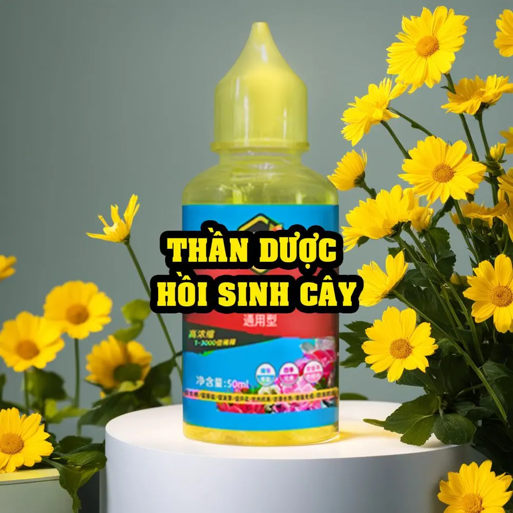 Lọ Thần Dược 50ml Phục Hồi Cây Cảnh Sau 48h - Tưới Rễ, Rễ Bám Khỏe, Nở Hoa Bông To