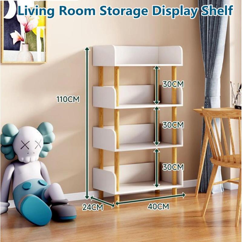Living Room Storage Display Shelf Book Shelf Floor Shelves Multi-layer Shelf Rack Simple Living Room Storage Display Shelf Organiser Minimalist Smooth 1