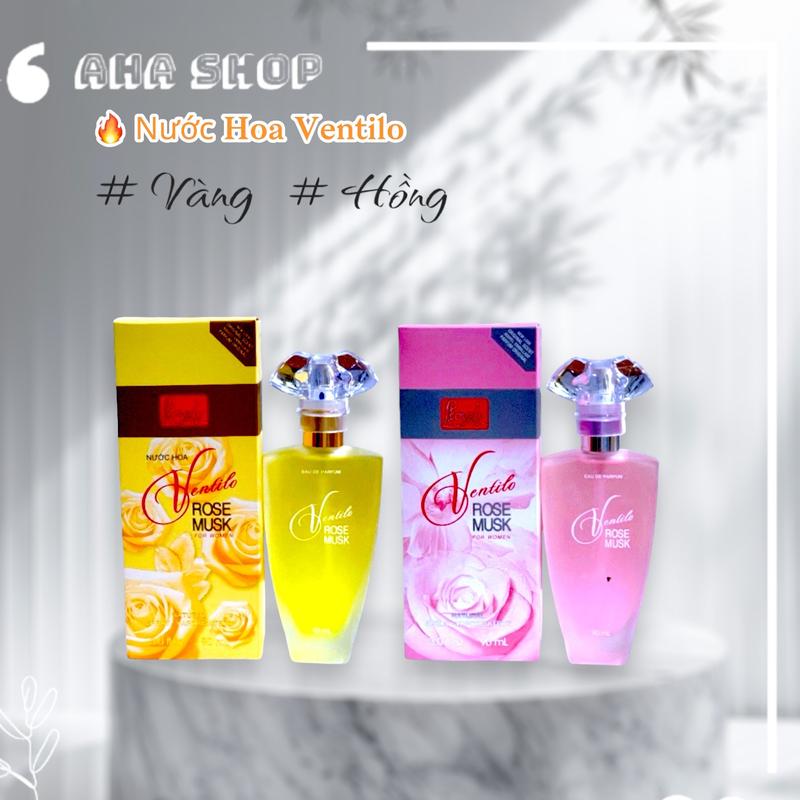 Nước Hoa Xịt Thơm Ventilo Rose Musk 90ml