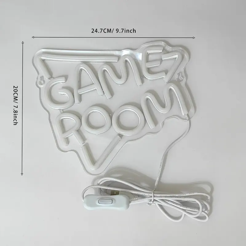 Game Room Pattern LED Neon Light, Creative USB-powered Wall Decor Light, Decorative Light for Home Party Festival, Pride Month Gift 2