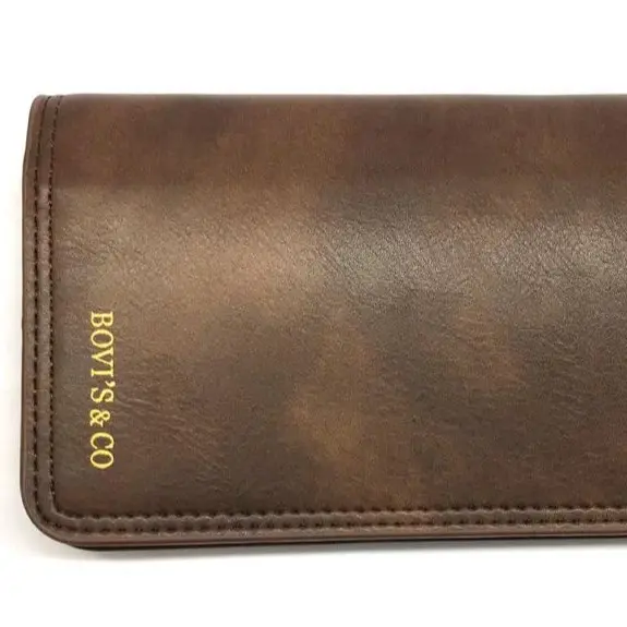Dompet Panjang Bahan PU Leather Dompet Panjang Simple dan Polos Dompet Pria dan Wanita Dewasa Hitam Kartu Kulit Uang 5