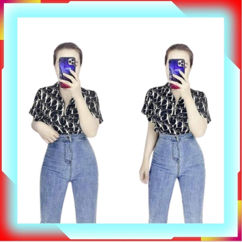 Quần jean nữ kiểu, quần bò nữ lưng siêu cao dáng ôm raách đùi không túi trước tôn dáng Hottrend Pants Women Denim khóa kéo croptop 3