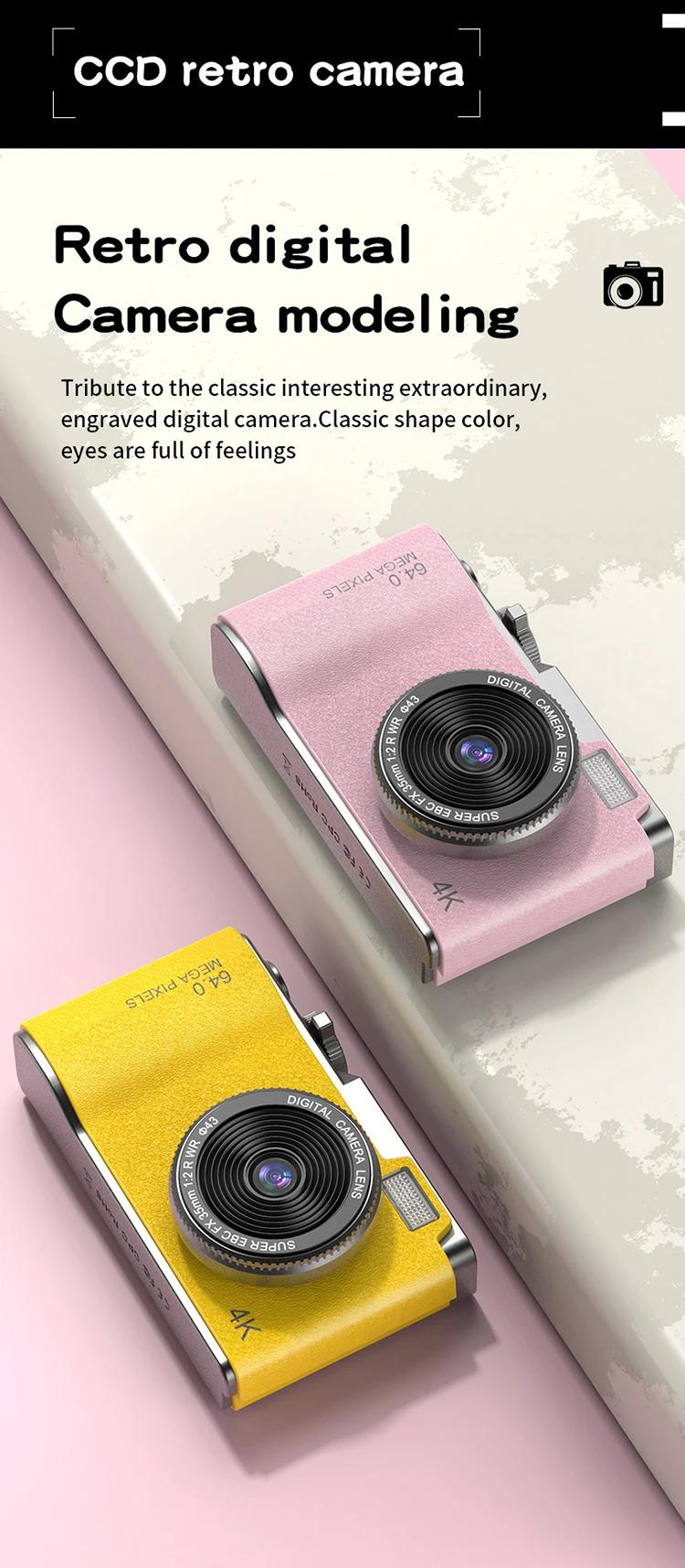 Product Introduction of Lk-003 new CDD style fashion retro kids camera, HD student kids portable digital camera 2.4-inch IPS screen, 1080p video Kids Digital camera 14
