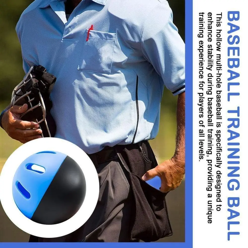 High Quality ABS Baseballs Practice Balls Blue Hollow Softball Training Balls