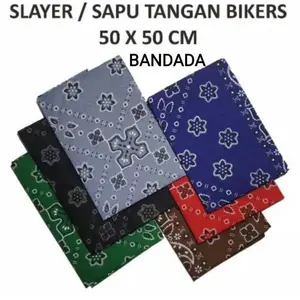 Promo.. Slayer Batik Bandana Scraf  Murah Sapu Tangan Kekininan 53×53