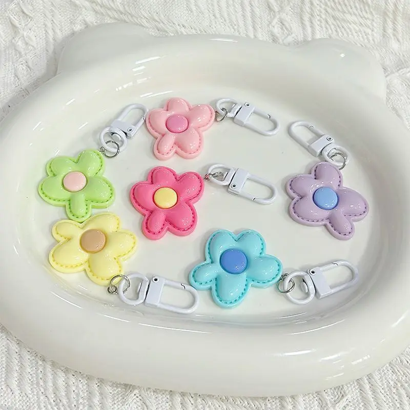 New Candy Color Flower Keychain - Dopamine Color Palette, Cute Ins-style Bag Charm for Girls, Trendy and Vibrant Accessory