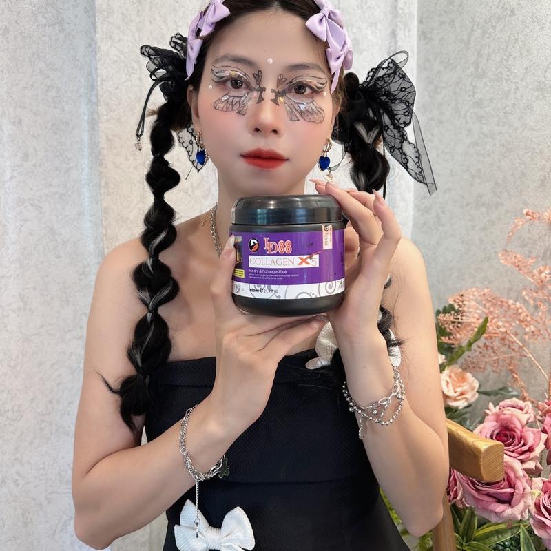 L D LDMAX dòng hấp hũ colagen hấp trên tóc và phục hồi siêu mềm mượt Women Nữ 7
