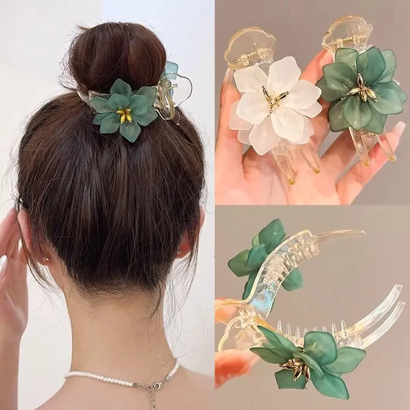 Kẹp Tóc Nơ Ngọc Trai, Kẹp Đầu Bi, Kẹp Tóc Càng Cua Nữ, Phụ Kiện Tóc, Mới Cho Năm 2024