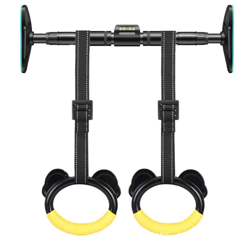 Product Introduction of Kids Horizontal Bar Exercise Pull Up Rings Kids Workout Gym Gymnastic Rings Adjustable Straps Buckles Nonslip Handle 17