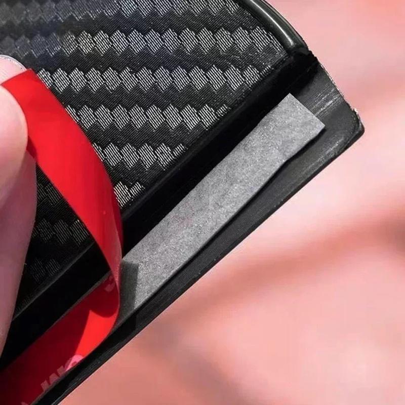 Product Introduction of 2025 Car Rearview Mirror Rain Block Board Side Window Deflector Thick Carbon Fiber Texture Rearview Mirror Window Deflectors 5