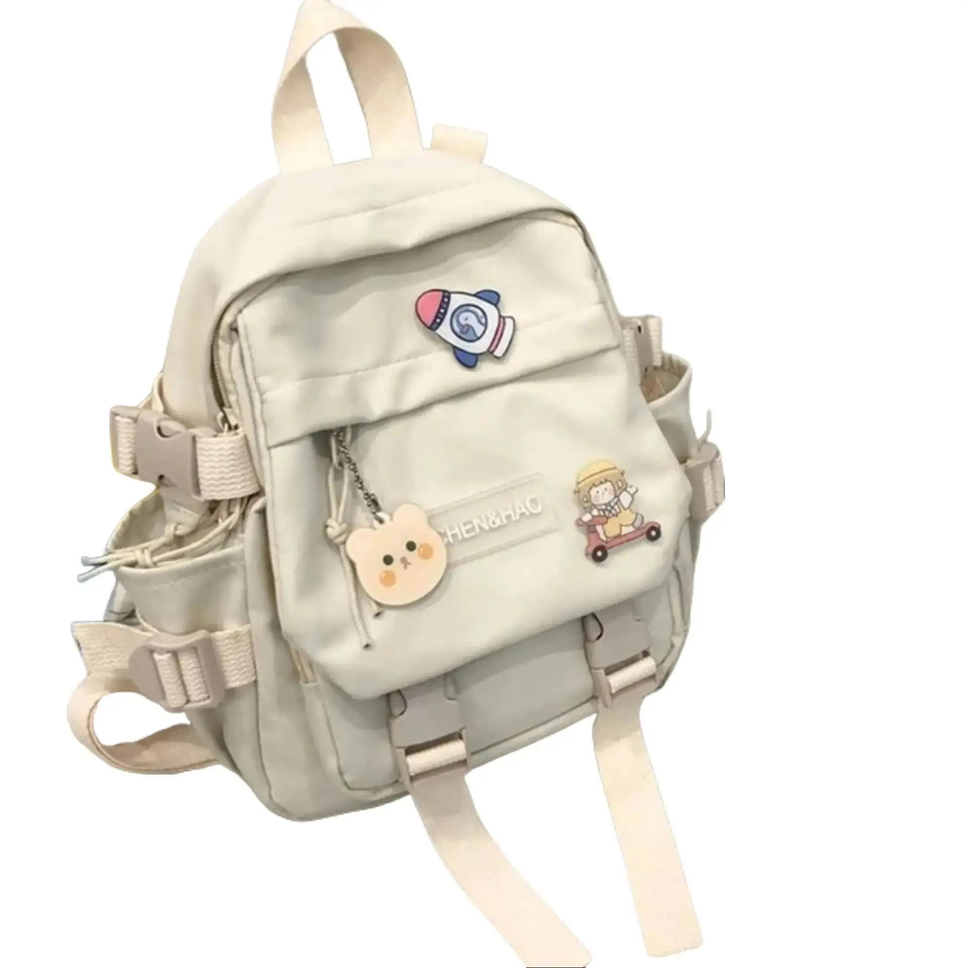 ransel mini Korean style terbaru 2024 tas wanita versi korea terlaris ransel anak sekolah wanita bahan nilon anti air backpack elegan Aksesoris Fashion