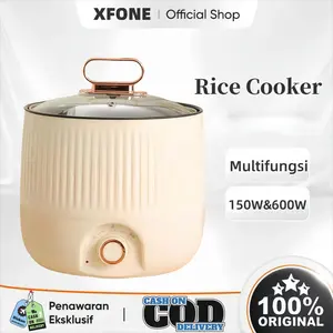 XFONE Rice Cooker Mini 1 L Keramik Serbaguna Magic Com Mini Slow Cooker Penanak Penanak nasi isolasi suhu berkelanjutan yang multifungsi