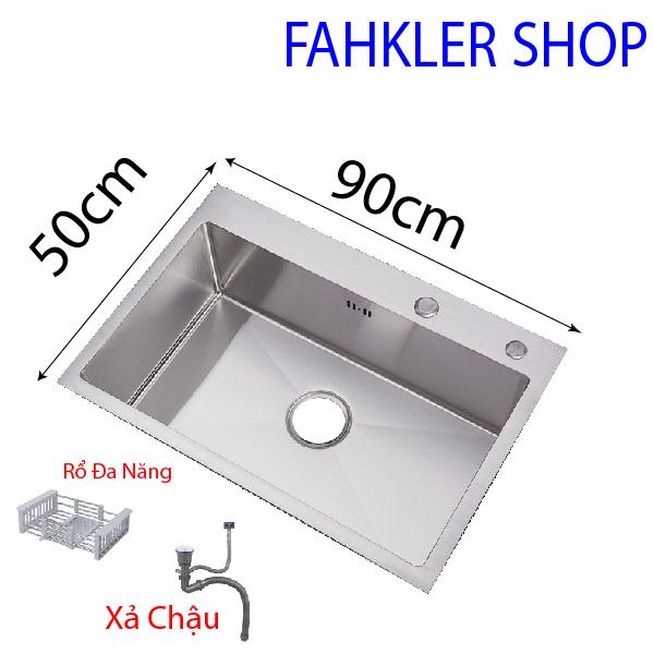 Product Introduction of [Chậu inox 90x50] Chậu Rửa Bát 1 hố kích thước lớn 90x50cm 5