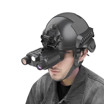 Head Mounted Night Vision Goggles - Rechargeable, 1312ft Range, 8x Zoom, Includes 32GB SD Card