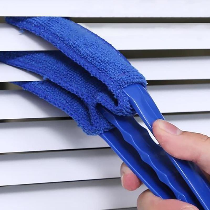 Solid Color Non-slip Durable Cleaning Cloth, 1 Count Removable Air Conditioner Outlet Gap Dust Brush, Household Cleaning Supplies, Cleaning Bundles for House, Cleaning Gadgets for Home, House Cleaning Tools 0