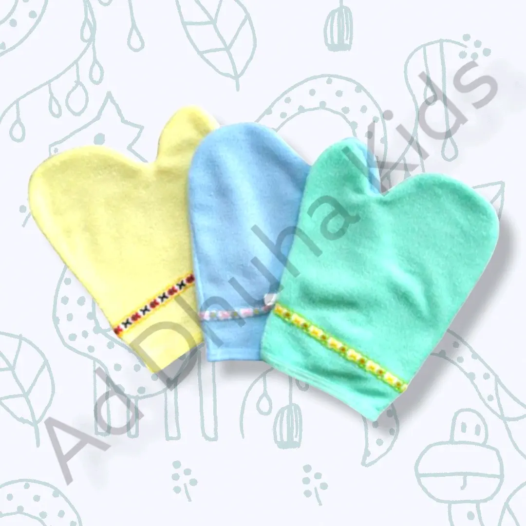 WASLAP HANDUK BAYI BENTUK JARI / PERLENGKAPAN MANDI BAYI
