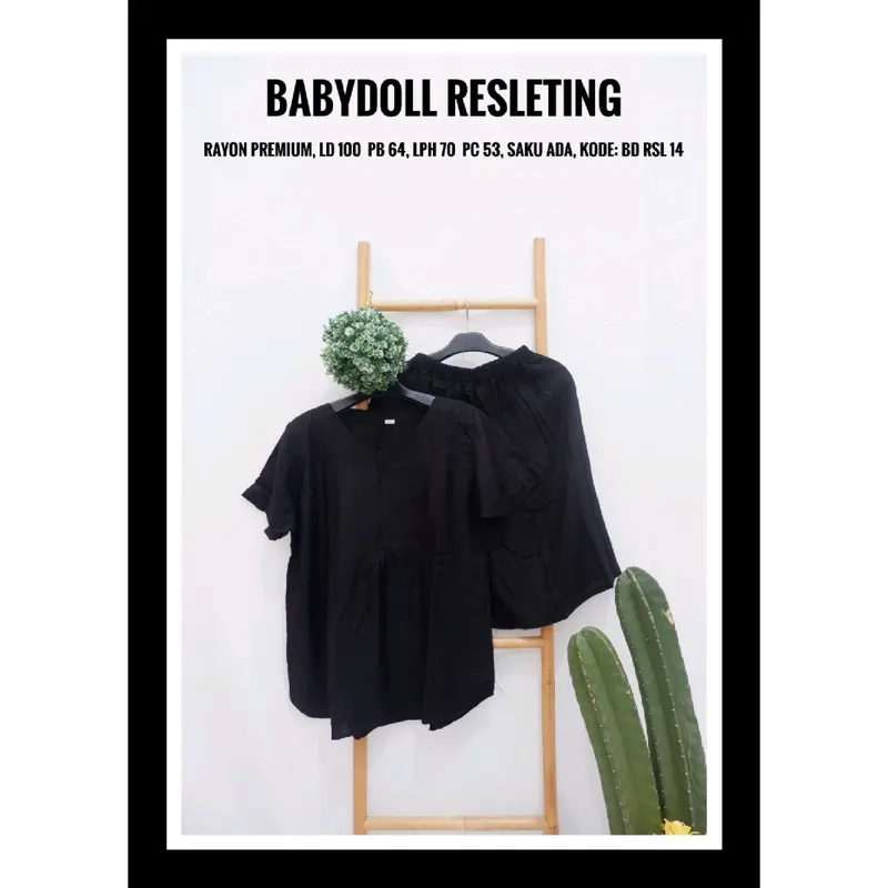 Babydoll Rayon Resleting Busui 6
