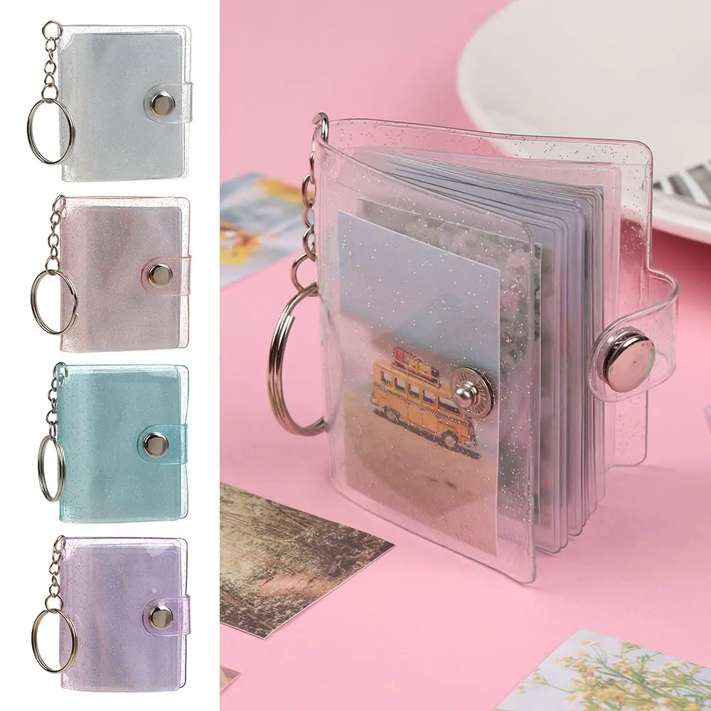 1PC PVC Portable  Accessories For Photos Cards Mini Photo Albums Photos Holder 2 Inch
