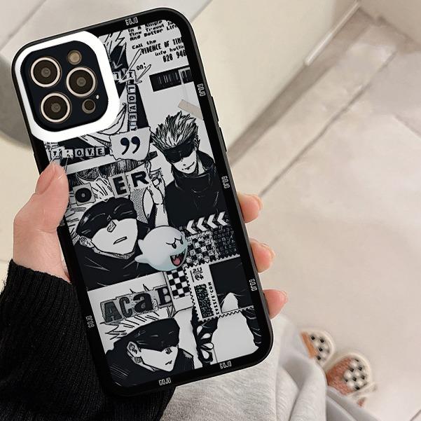 Ốp lưng  tpu bảo vệ cam hình gojo satoru trắng đen 7 8 Plus 6 6s Plus 11 13 12 14 Pro MAX XR X XS MAX - ng908 Phụ Kiện