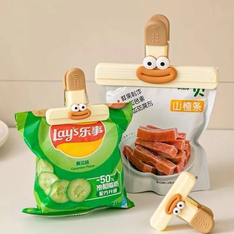Sealing Clip Cute Universal Strong Food Clip Potato Chips Moisture-Proof Milk Snacks Large Size Sealing Clip