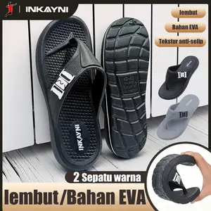 Sandal Jepit Pria Murah INKAYNI Terbaru 2026 Anti Selip Anti Jatuh Empuk Tidak Bikin Kaki Lecet Bahan EVA Karet Jelly Anti Bau Kaki Tidak Mudah Putus Tahan Lama Ringan Banget Cocok Rumah & Luar Ruangan Size 40-45