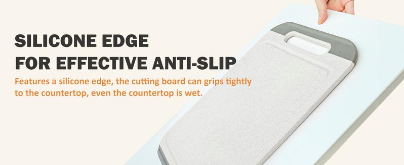 Product Introduction of 304 Stainless Steel Cutting Board for Kitchen, Double Sided Meat Cutting Board with Diversion Groove, Grater, Food-Grade Wheat Straw PP Material, Anti-slip, Easy to Clean 13