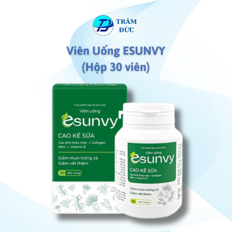 ESUNVY Viên Uống hỗ trợ thanh nhiệt giải độc, cải thiện dầu nhờn