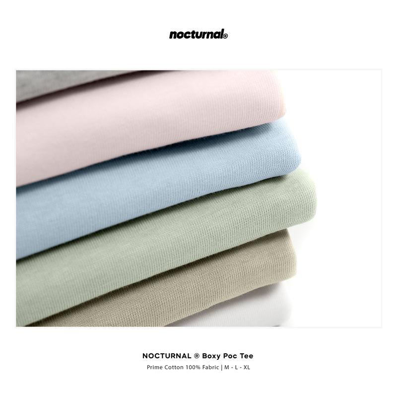 Product Introduction of [NEW COLORS] Áo Thun Form Boxy NOCTURNAL Boxy Poc Tee Cotton 100% Thêu Chữ Màu Pastel Nam Nữ Unisex Localbrand 18