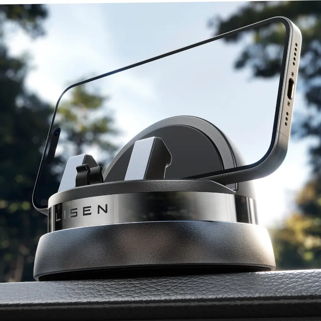 Giá Đỡ Điện Thoại Trên Xe Hơi, Lisen, Bảng Điều Khiển, Có Thể Xoay 360 °, Đa Chức Năng, Thích Hợp Cho Mọi Loại Điện Thoại, Giá Đỡ Điện Thoại Trên Ô Tô