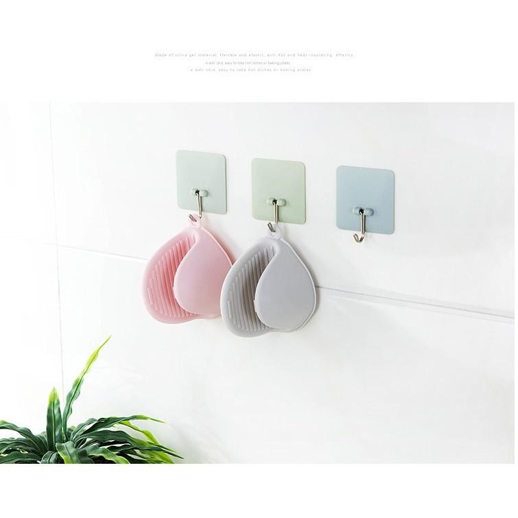 【Hwang】Set 2 miếng nhấc nồi  - Lót tay nhấc nồi cao silicon cách nhiệt chịu nóng nhiều màu 4