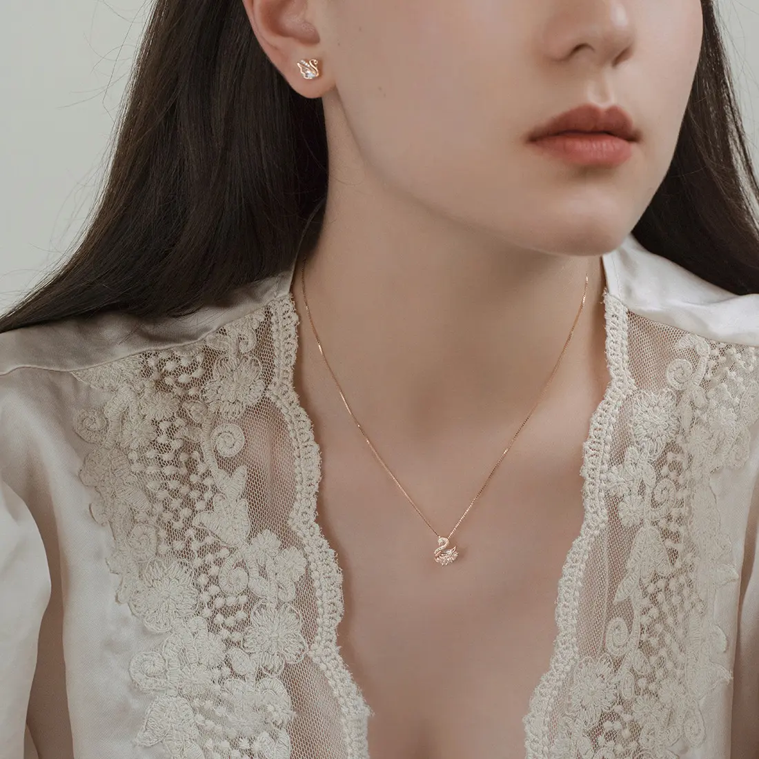 Jewelry Lover - Neck-130 - Kalung - Swan Lake - Korean Style