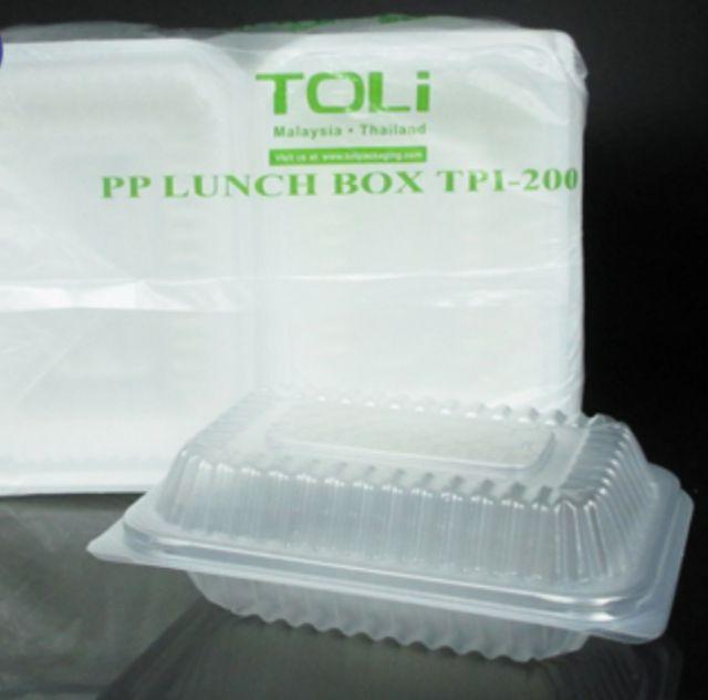 TPI-200 (TOLI) PP Lunch Box / Transparent Disposable PP Lunch Box ...
