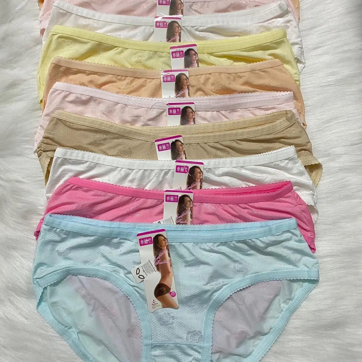 Combo 10 Quần lót thái lan QIAONIMAN  nữ thun lạnh thông hơi kháng khuẩn, thoáng mát. (45-62kg)