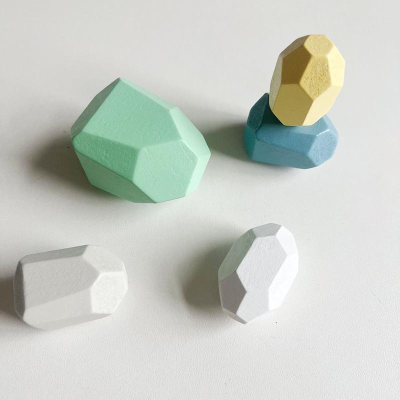 Product Introduction of Montessori  Wooden Sorting Stacking Rocks Stones Sensory Toddler Toys Learning Toys Building Blocks Game for Kids Birthday Gifts 18