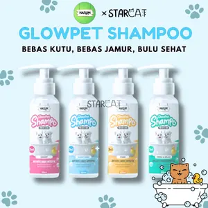 SC Harum GLOW PET SHAMPOO Kucing Anjing Anti Kutu Jamur Bulu Lembut Wangi Sehat 100ml 250ml