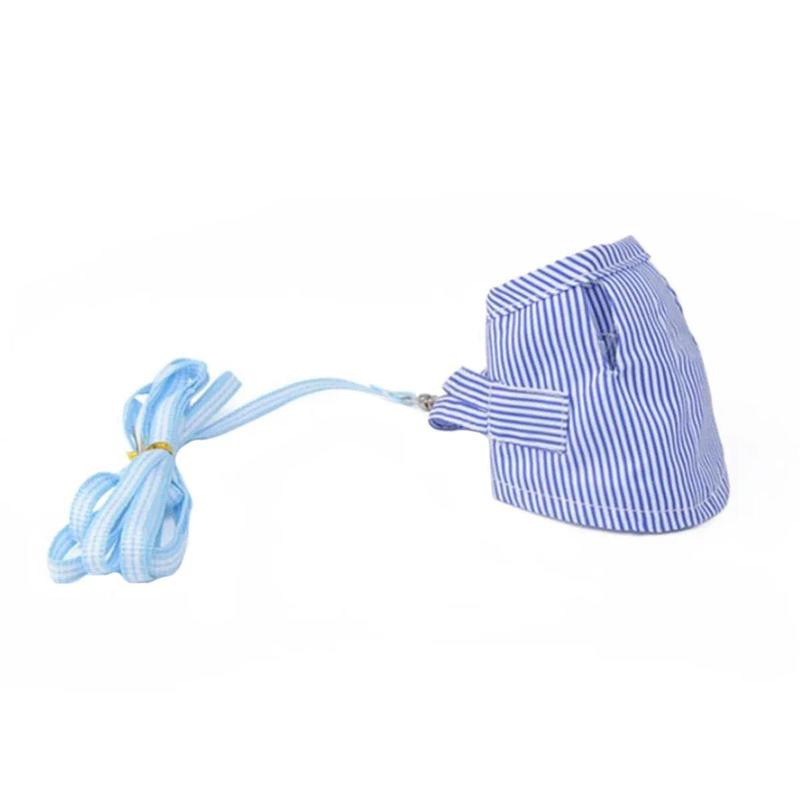 Product Introduction of Small Pet Two-legged Chest Strap Outdoor Traction Rope Leash Clothes for Chinchilla Dutch Guinea Pig Breathable Cotton Corset 5