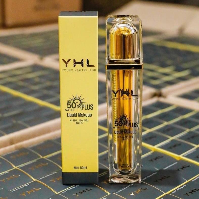 Kem Chống Nắng PLUS YHL Mẫu mới chỉ số SPF50+ PA++++ Hàn Quốc sản xuất tại Hàn Quốc giúp bảo vệ làn da có nâng tông da nhẹ nhàng mịn mượt. Chai 50ml.
