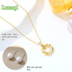 Necklace female ring smart shell new necklace female ins fan shape fashionable simple titanium steel high-end accessories meteor zodiac sign clover orchid mother child poison tree igorot 20 chain mini pcs friendship two tone twisted crucifix stethoscope