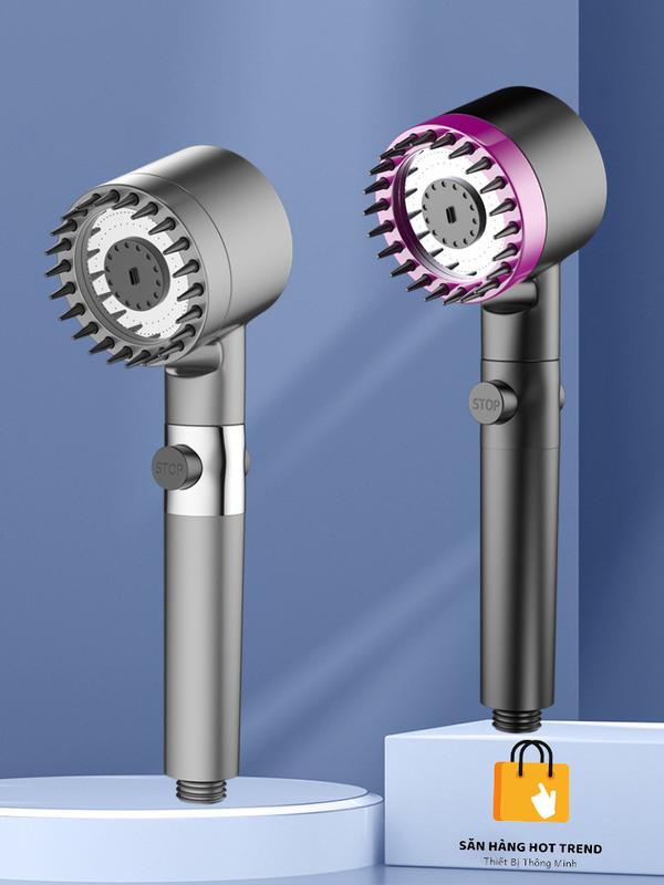 Vòi Sen Tăng Áp Đầu Vòi Hoa Sen Massage 3 Chế Độ Áp Suất Cao Tiết Kiệm Nước Có Lõi Lọc đầu vòi