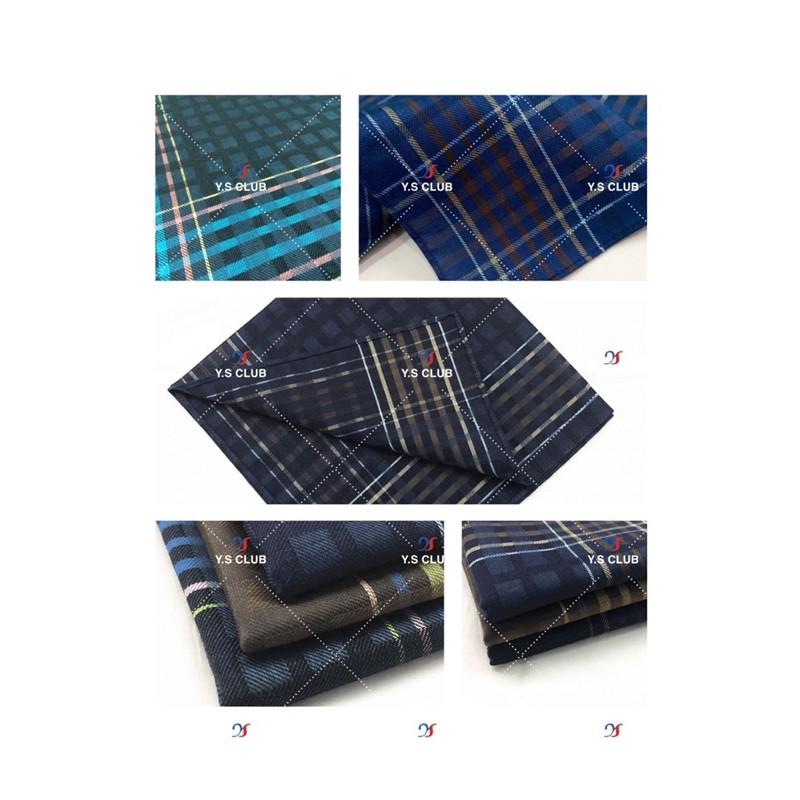 【Y.S.CLUB】Handkerchief For Men/Women 595 Series Cotton 44X44cm 【12Pcs given & 6-12 Designs Given】