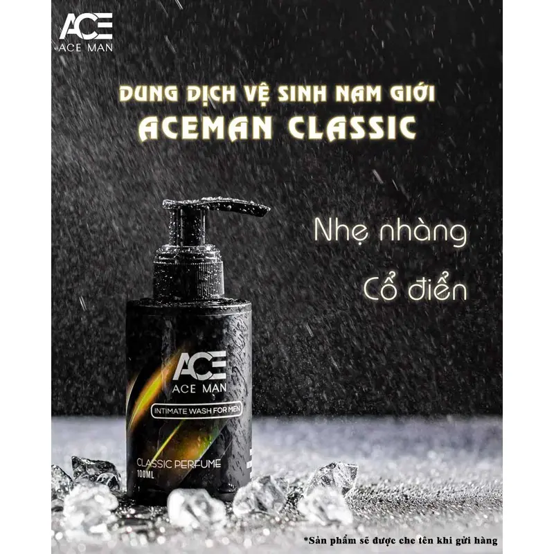 Combo 2 chai Dung Dịch Vệ Sinh Nam Giới ACEMAN hương nước hoa 100ml/chai đa dạng style có hộp đựng sang trọng Dưỡng Thể Làm Đẹp Da Dưỡng Body 3