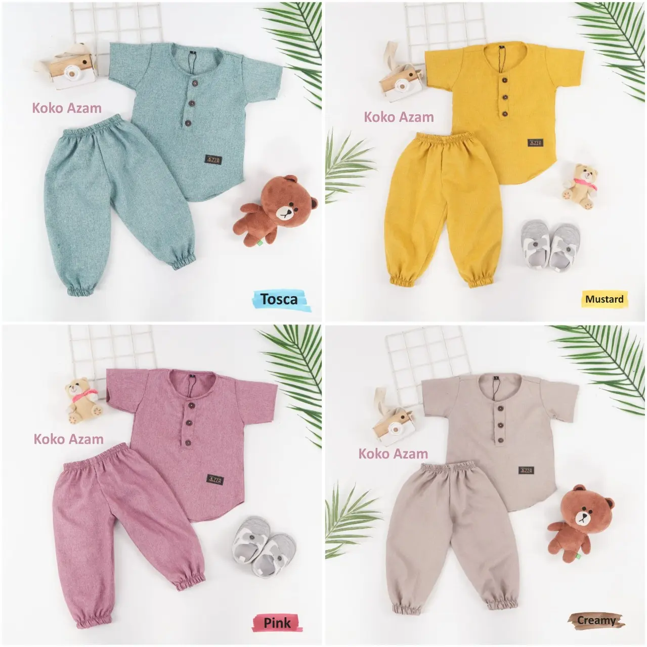 PROMO RAMADHAN Setelan Koko Bayi Azam 0-2 / Baju Koko Bayi